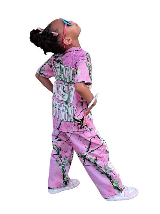 KIDS CAMO PANTS SET
