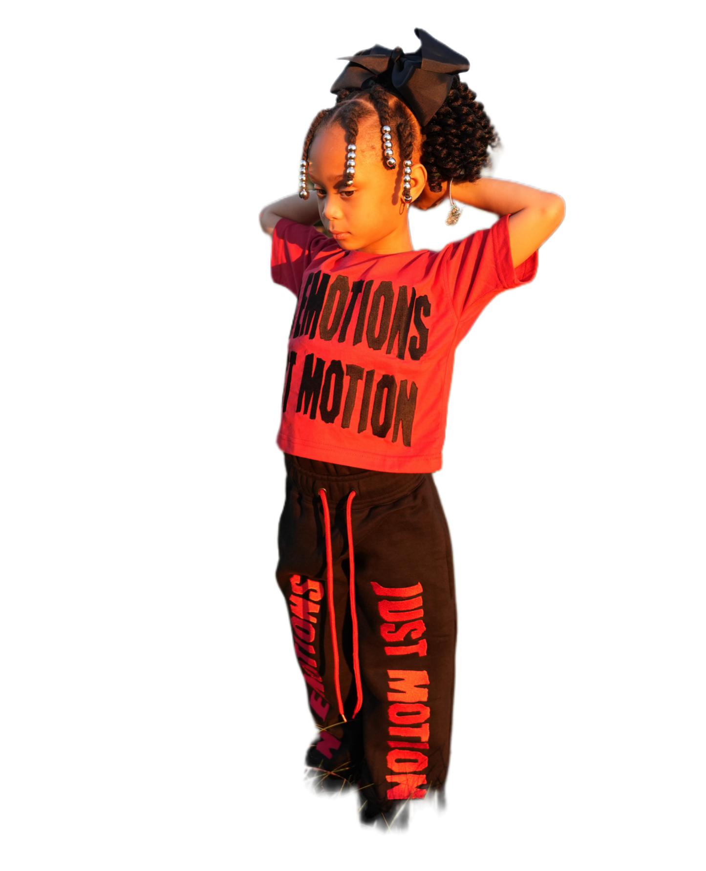 KIDS(RED)DOUBLE PANTS SET