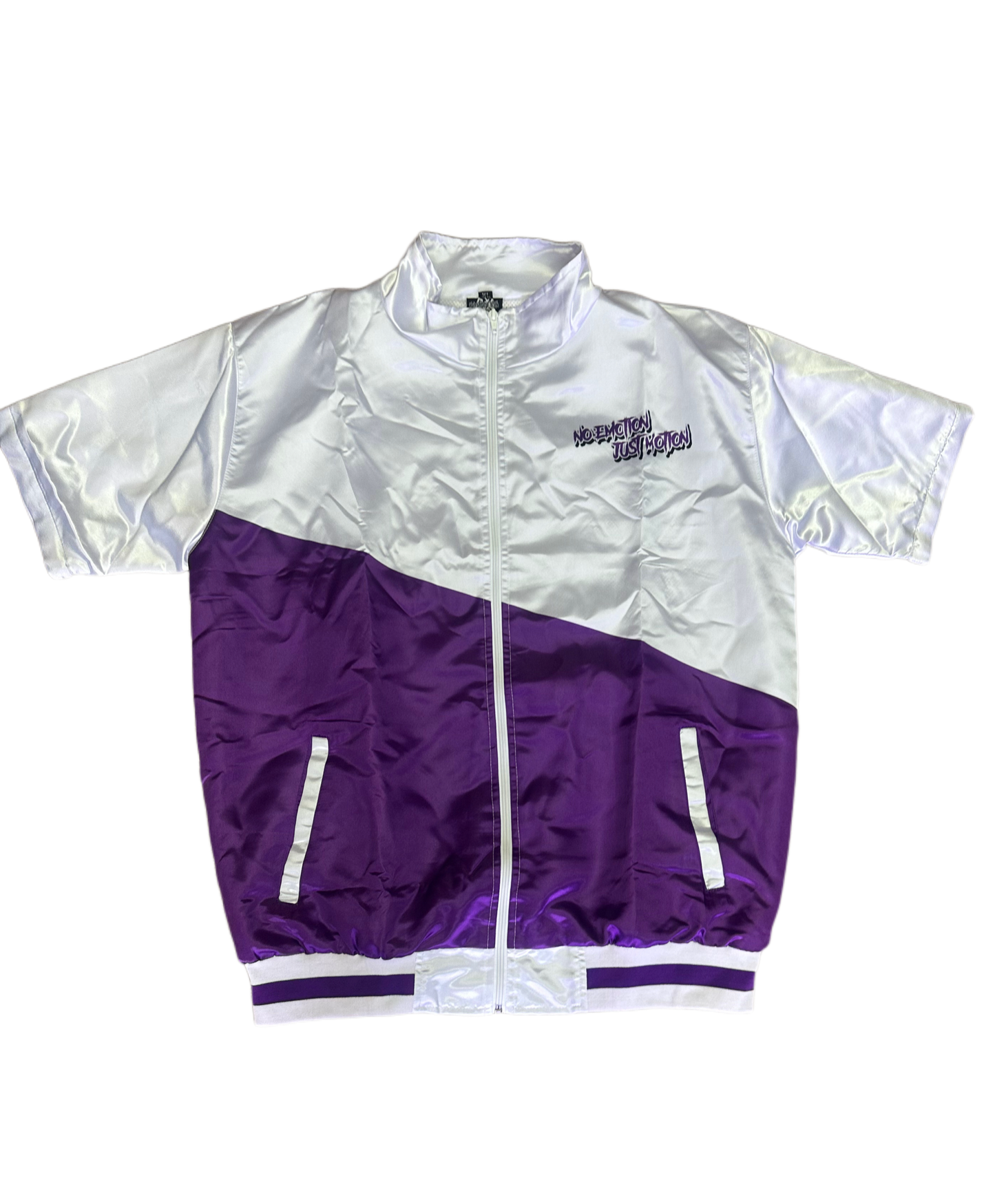 PURPLE AND WHITE WIND BREAKER SET