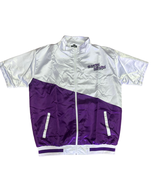 PURPLE AND WHITE WIND BREAKER SET
