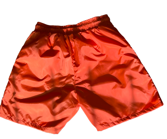 ORANGE "WET" SHORTS