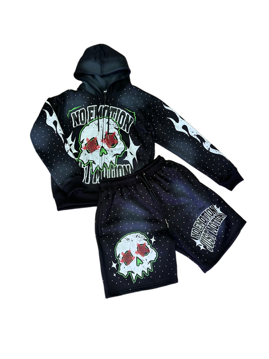 BLACK GALAXY SHORT SET
