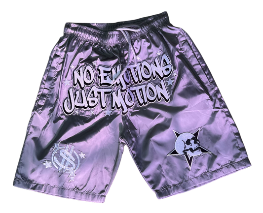 GREY "WET" SHORTS