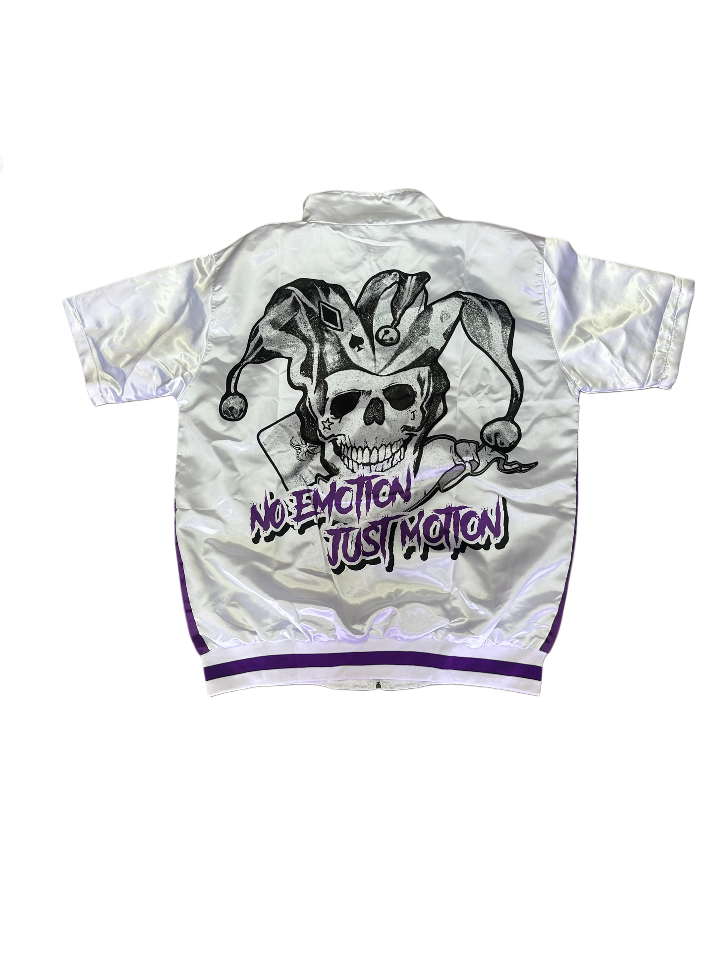 PURPLE AND WHITE WIND BREAKER SET