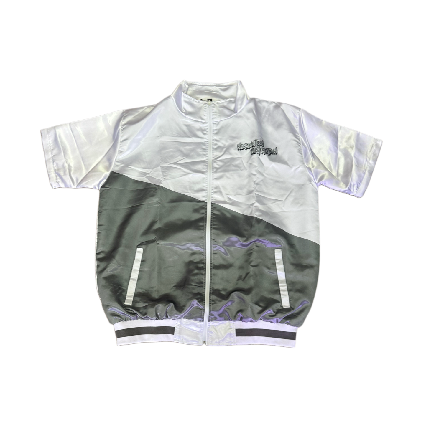 GREY AND WHITE WIND BREAKER SET