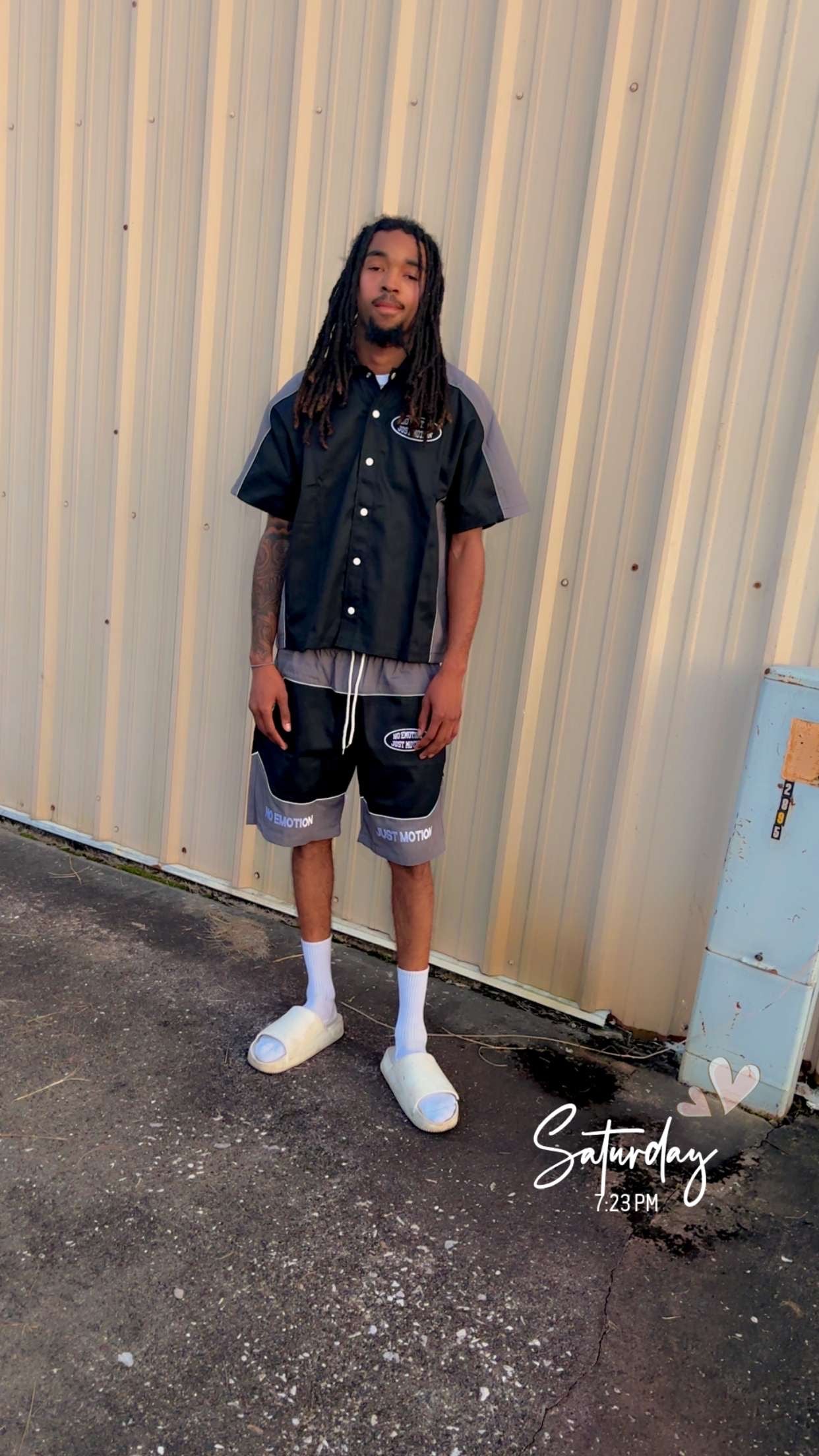 GREY 2 PIECE "DRIP HAREDER" SET