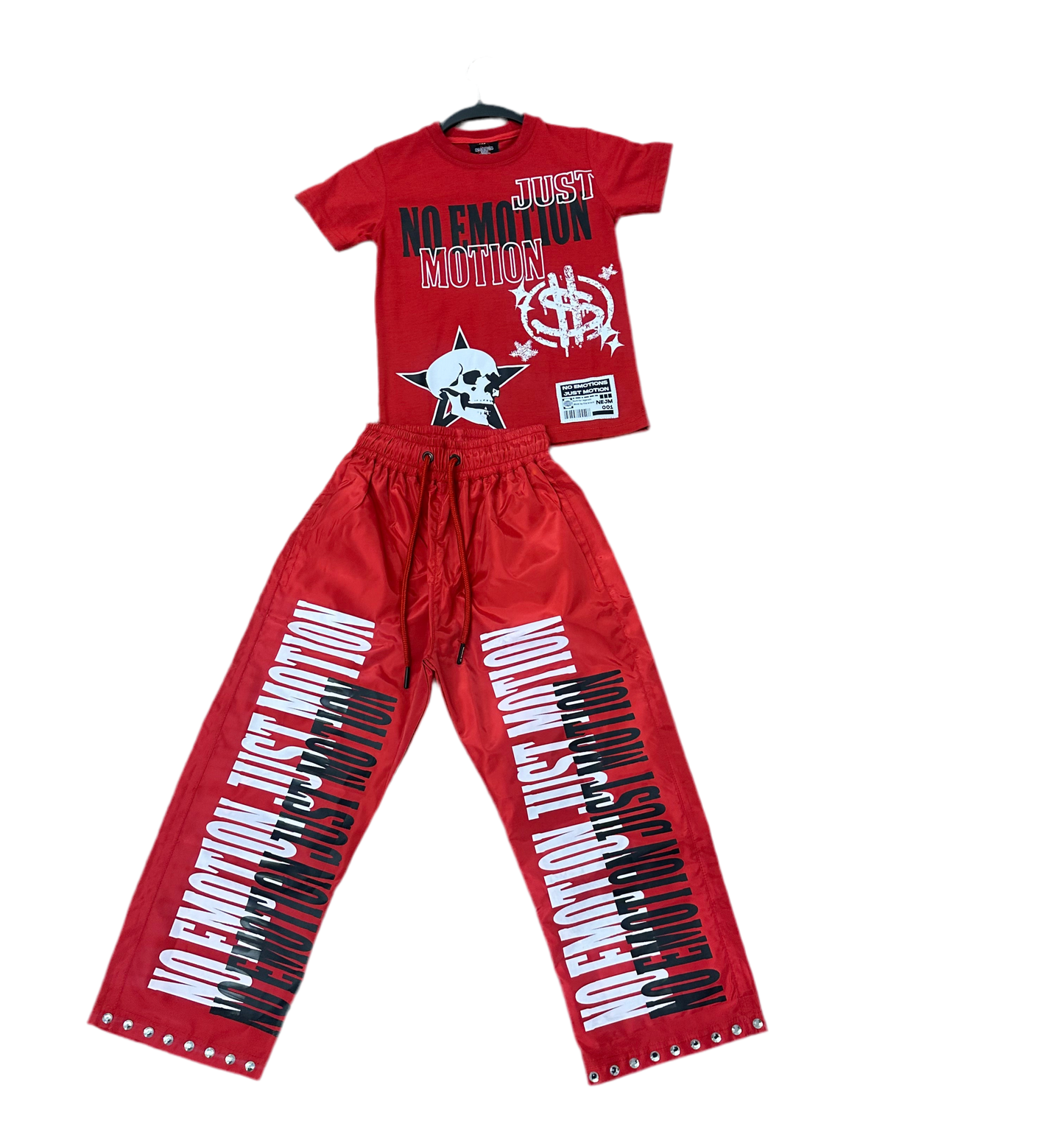 KIDS RED PANTS SETS