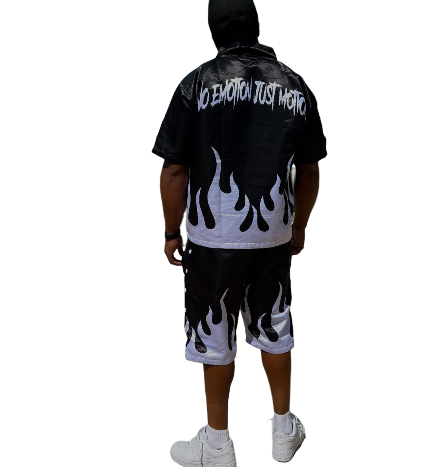 BLACK ZIP UP FLAME SET