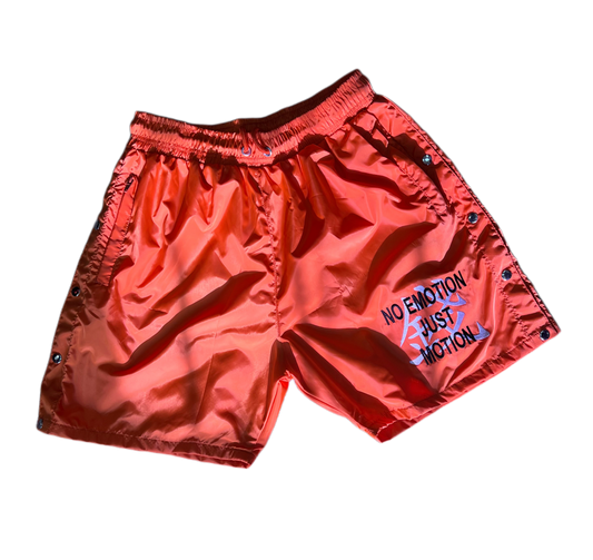 ORANGE "WET" SHORTS