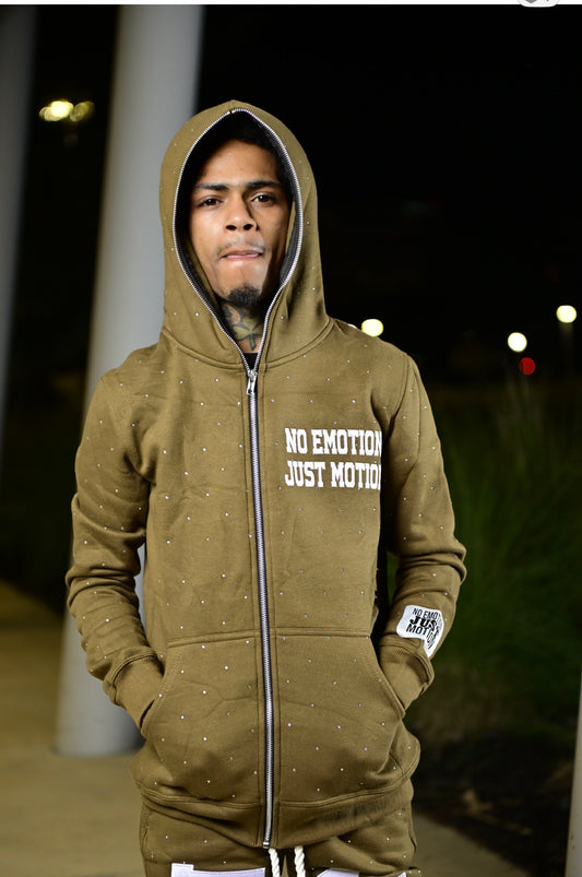 Rhinestone warm up cotton