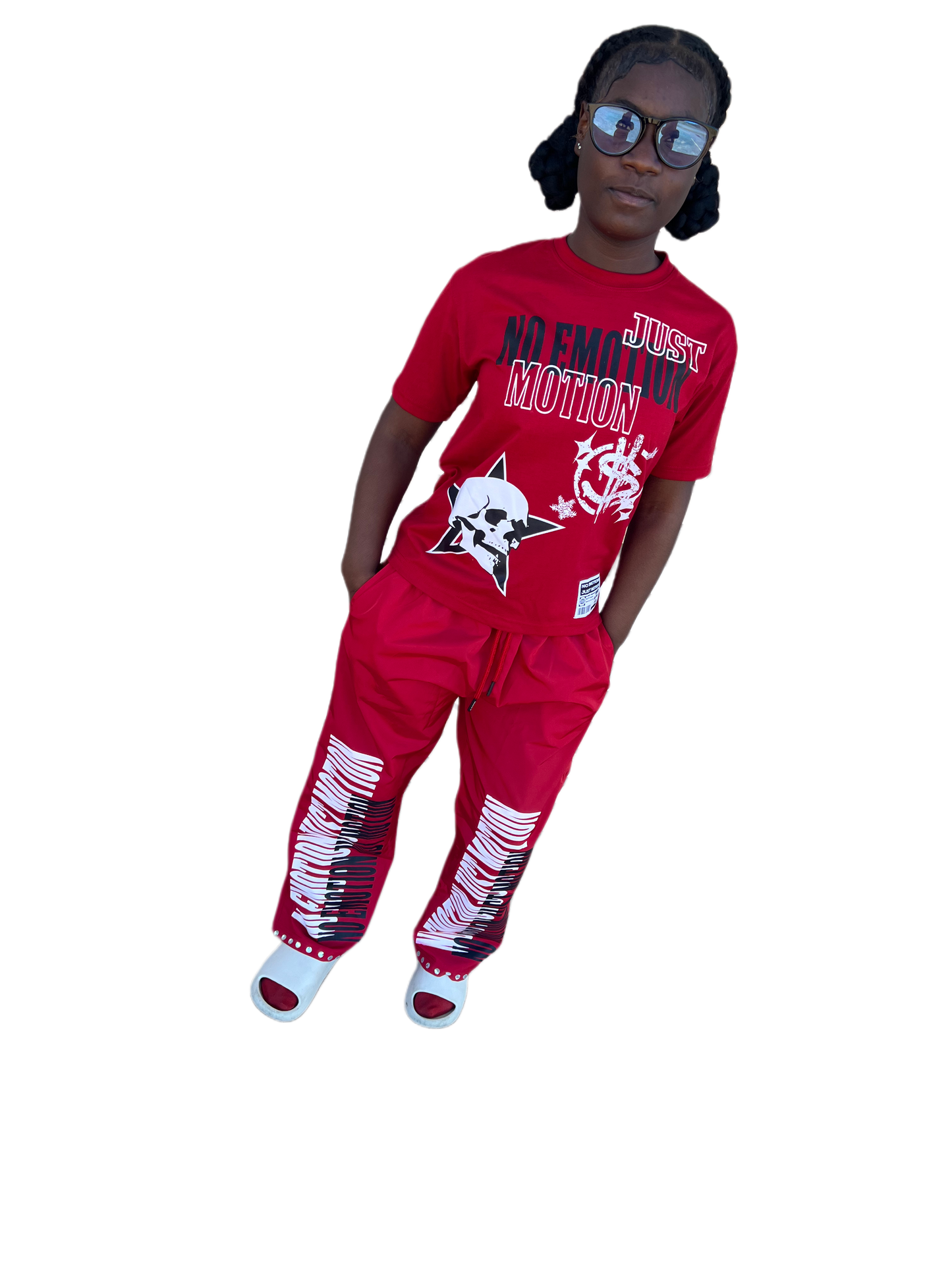 KIDS RED PANTS SETS