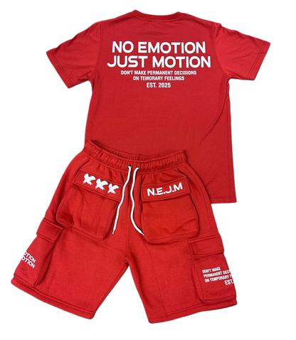 RED N.E.J.M SHORT SET