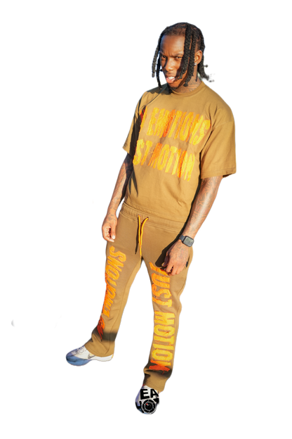GREEN ADULTS DOUBLE PANTS SET