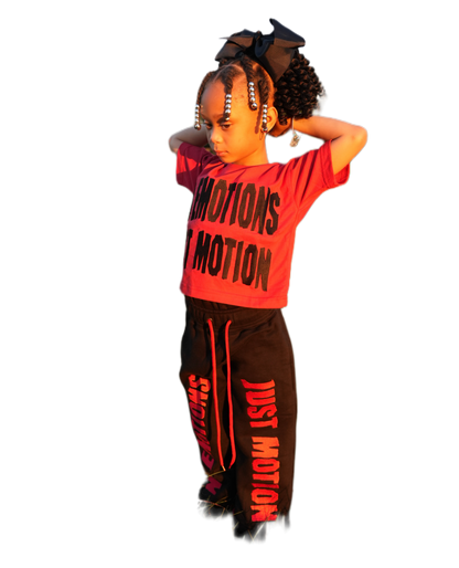 KIDS(RED)DOUBLE PANTS SET