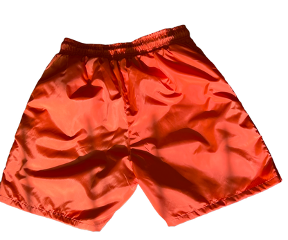 ORANGE "WET" SHORTS