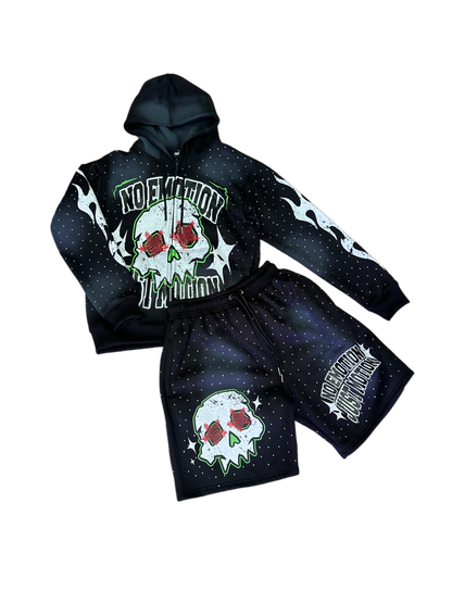 BLACK GALAXY SHORT SET