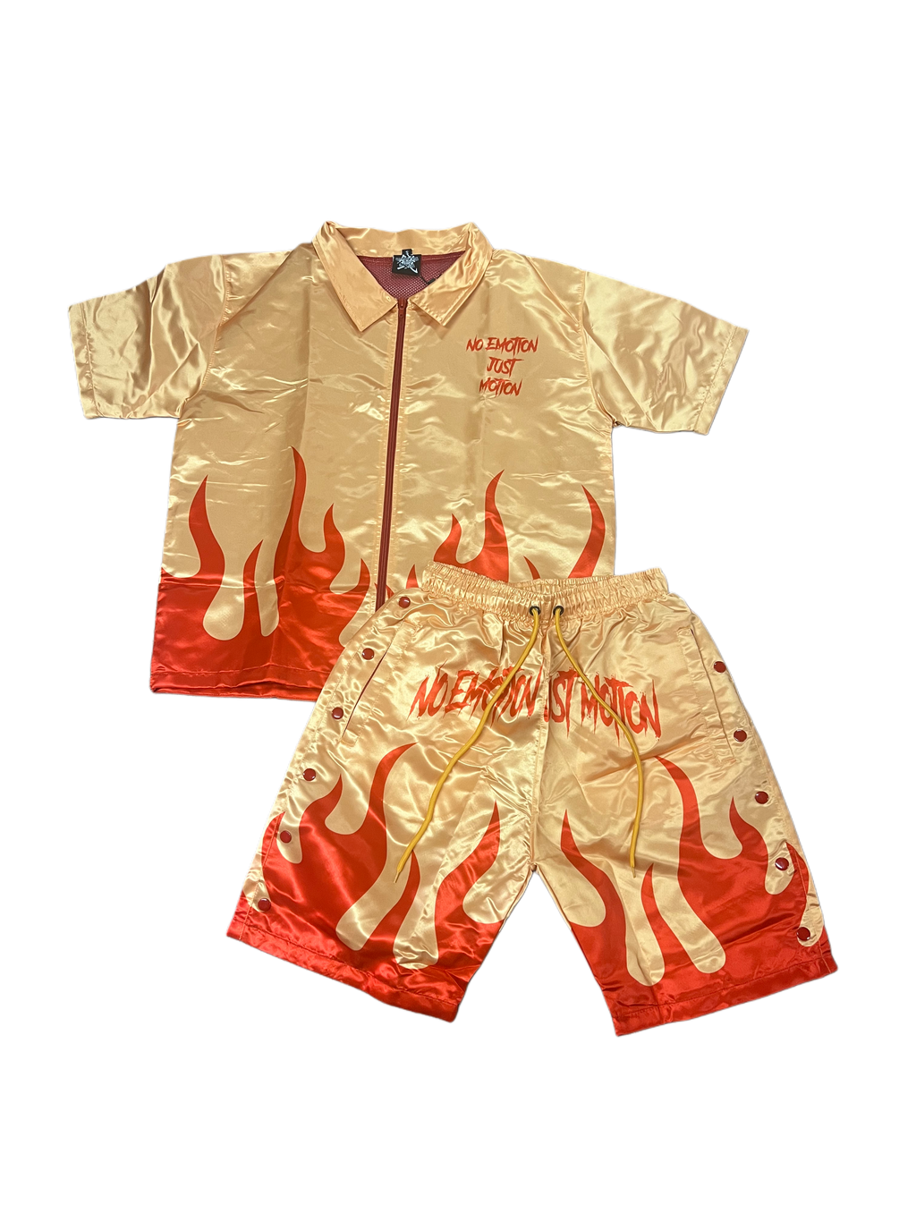 GOLD ZIP UP FLAME SET