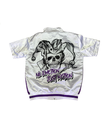 PURPLE AND WHITE WIND BREAKER SET