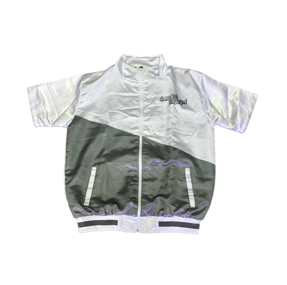 GREY AND WHITE WIND BREAKER SET