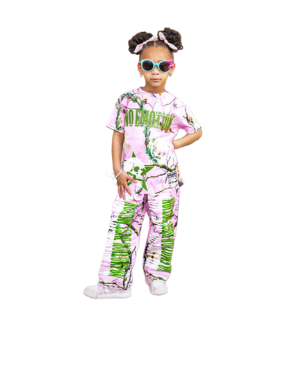 KIDS CAMO PANTS SET