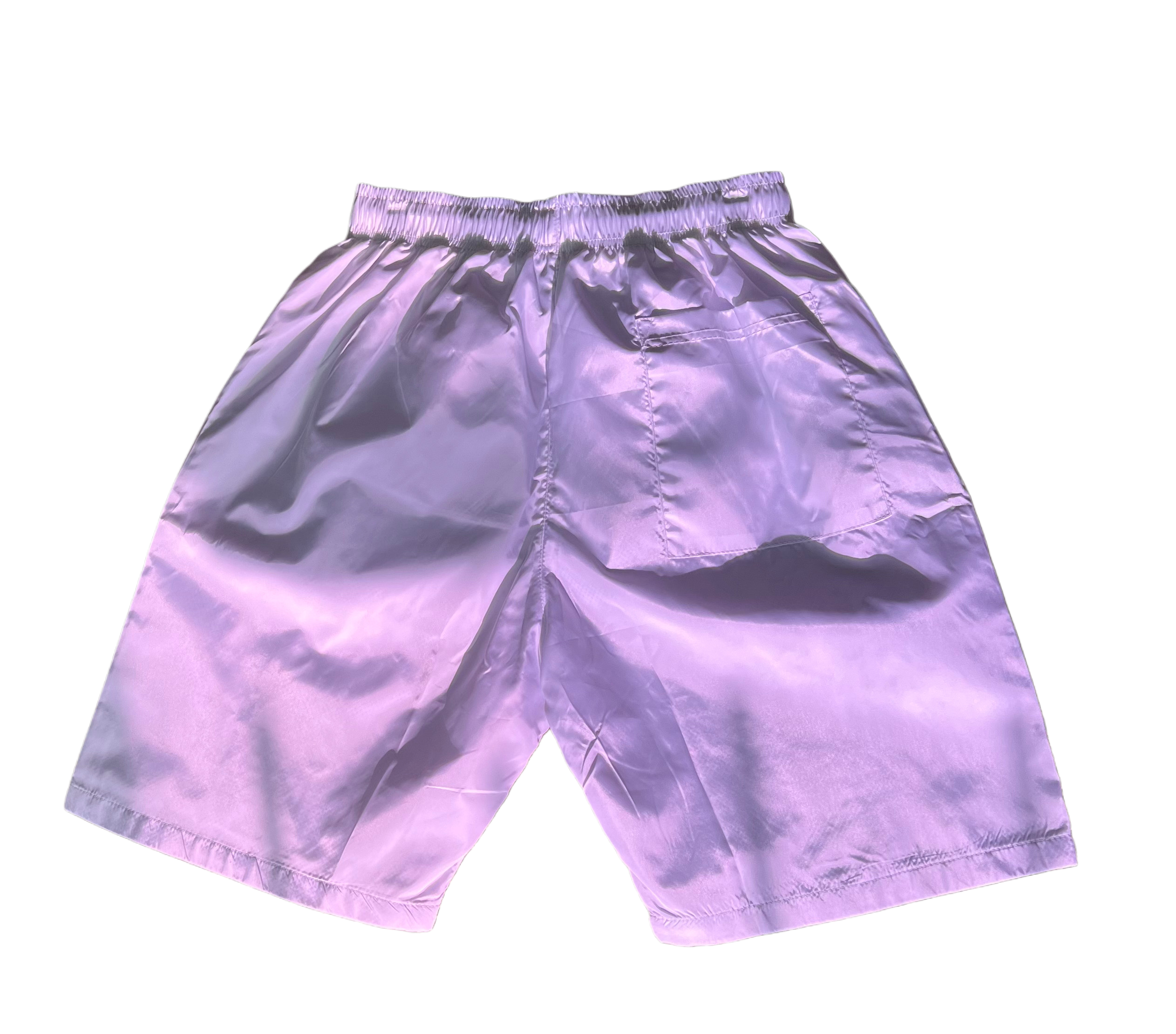 WHITE "WET" SHORTS