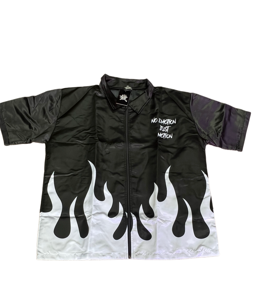 BLACK ZIP UP FLAME SET