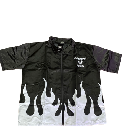 BLACK ZIP UP FLAME SET