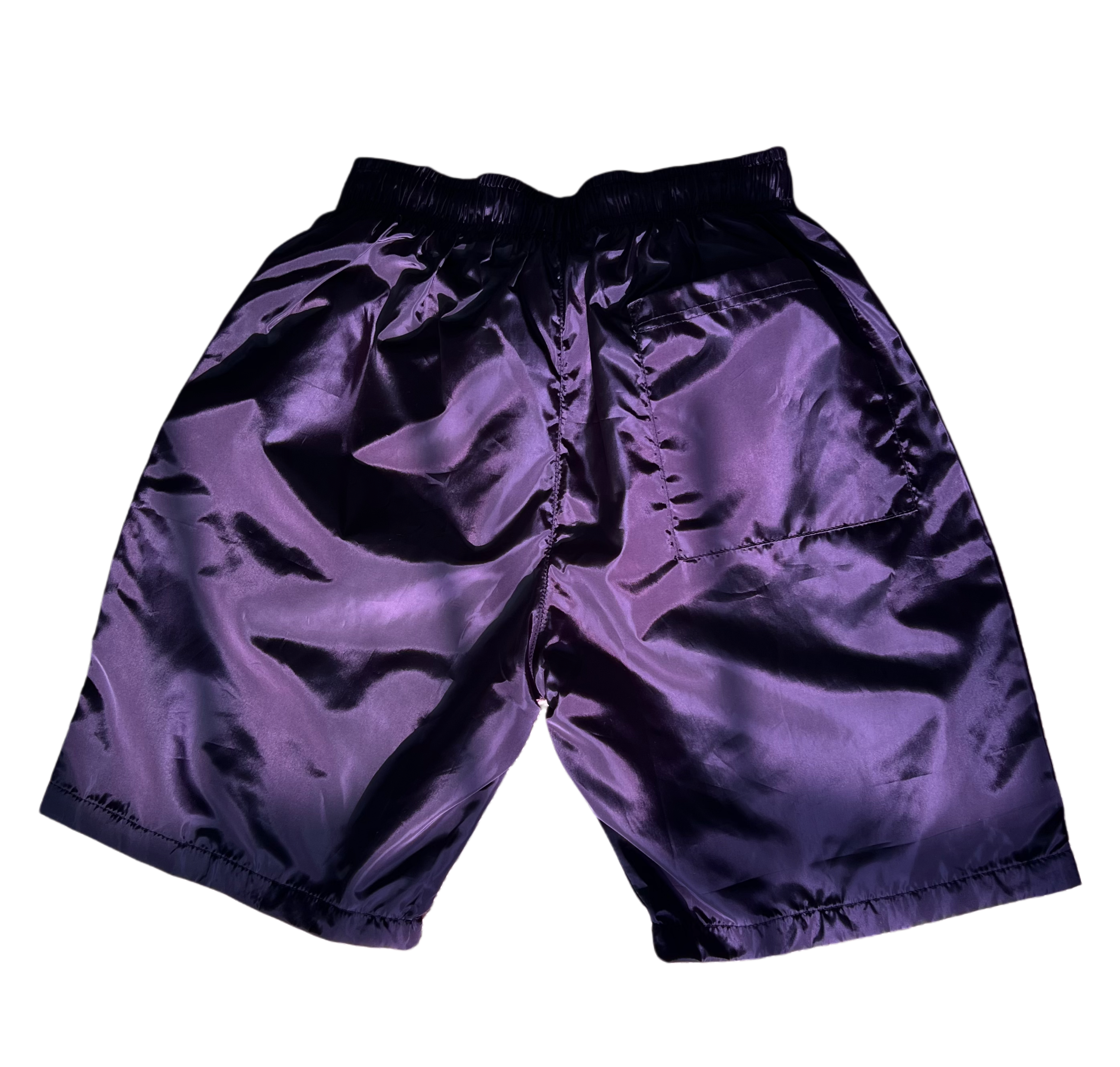 BLACK "WET" SHORTS