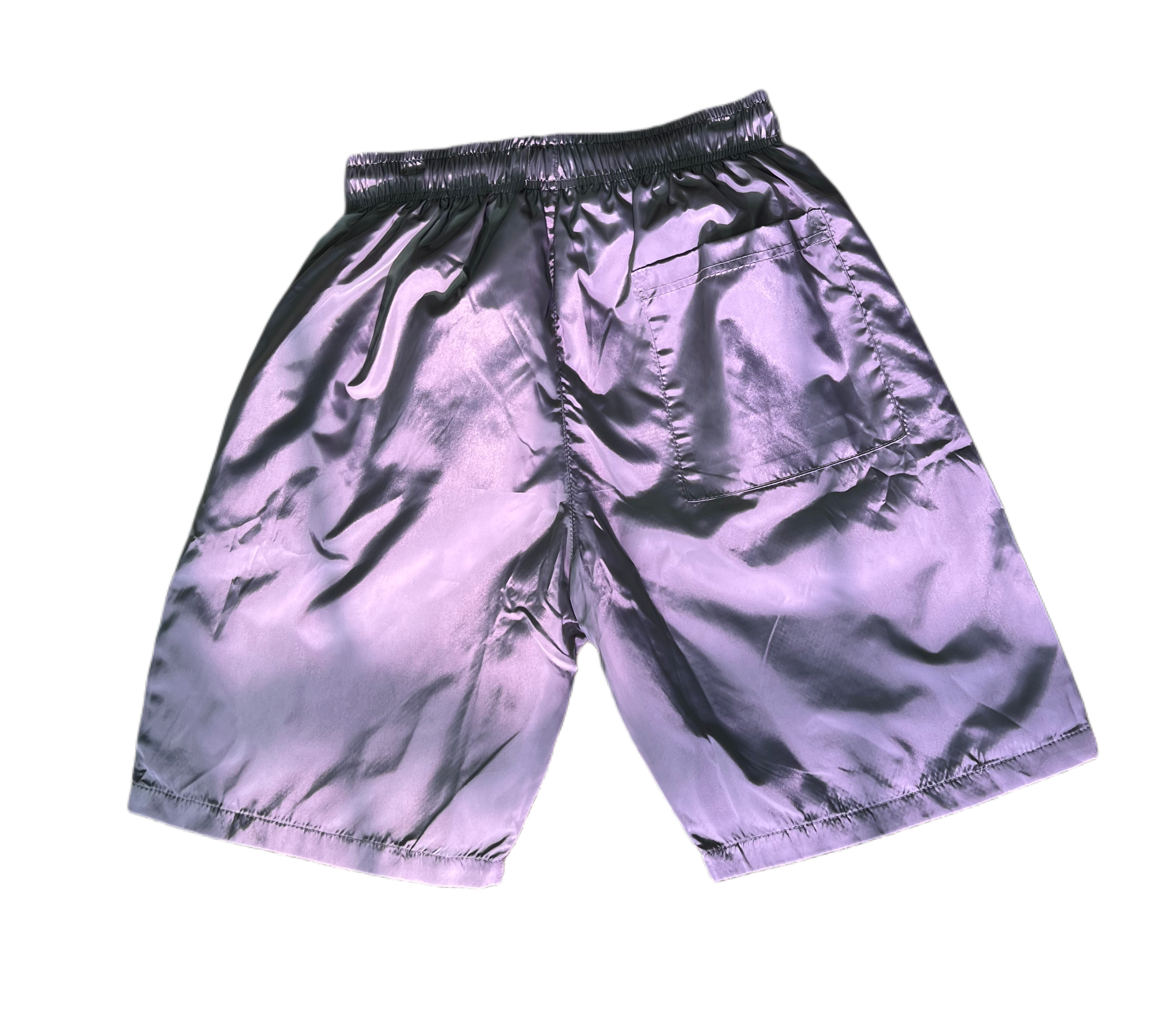 GREY "WET" SHORTS