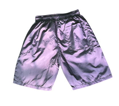 GREY "WET" SHORTS