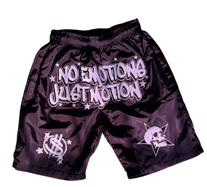 BLACK "WET" SHORTS