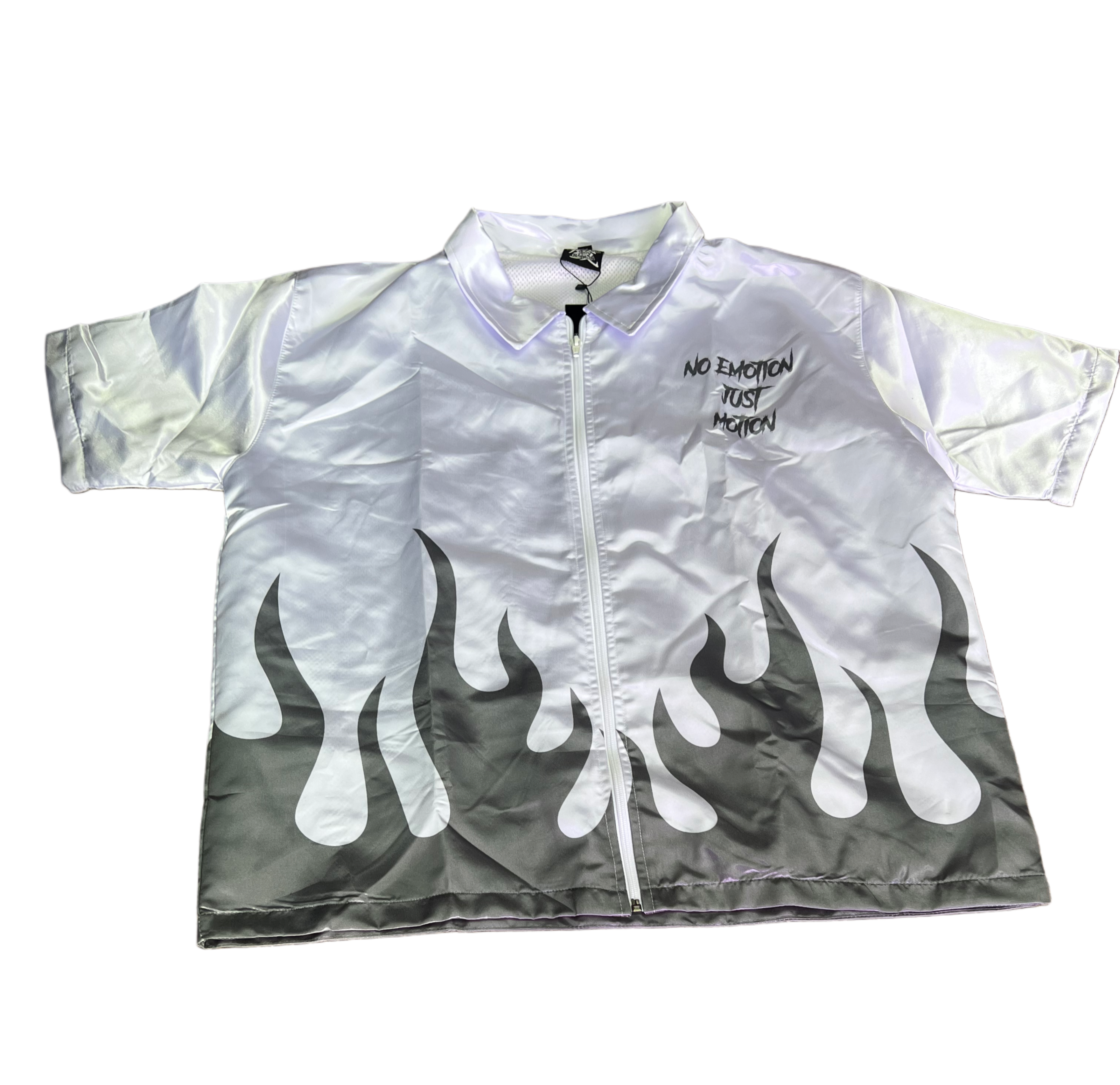 WHITE ZIP UP FLAME SET