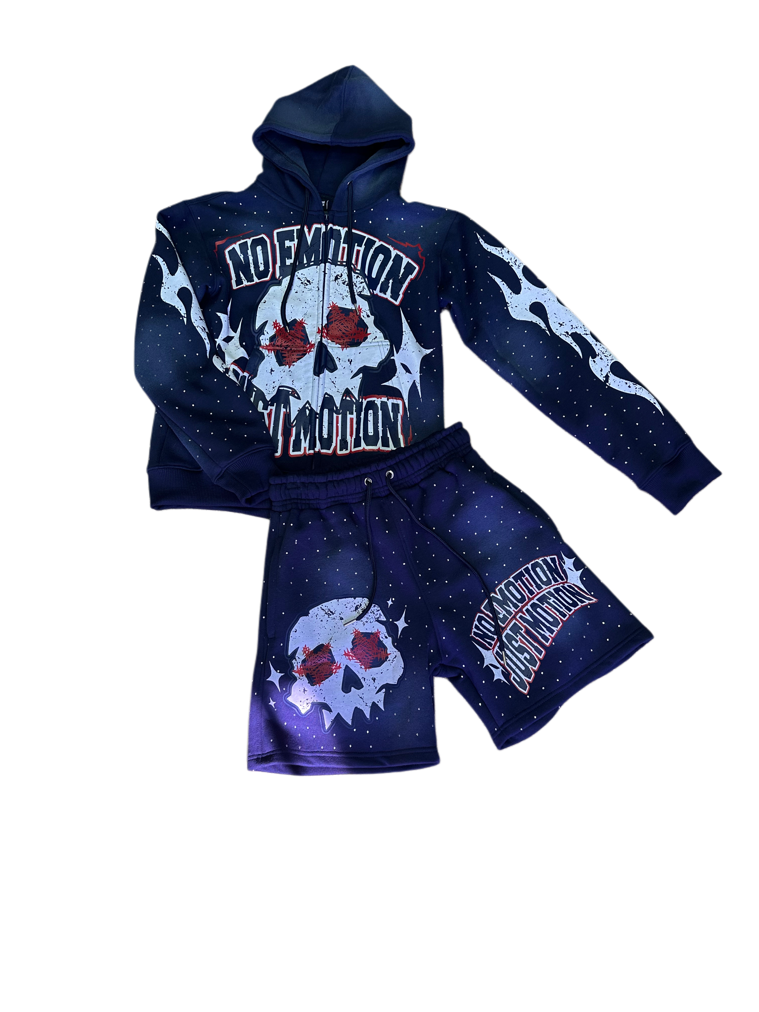 NAVY GALAXY SHORT SET