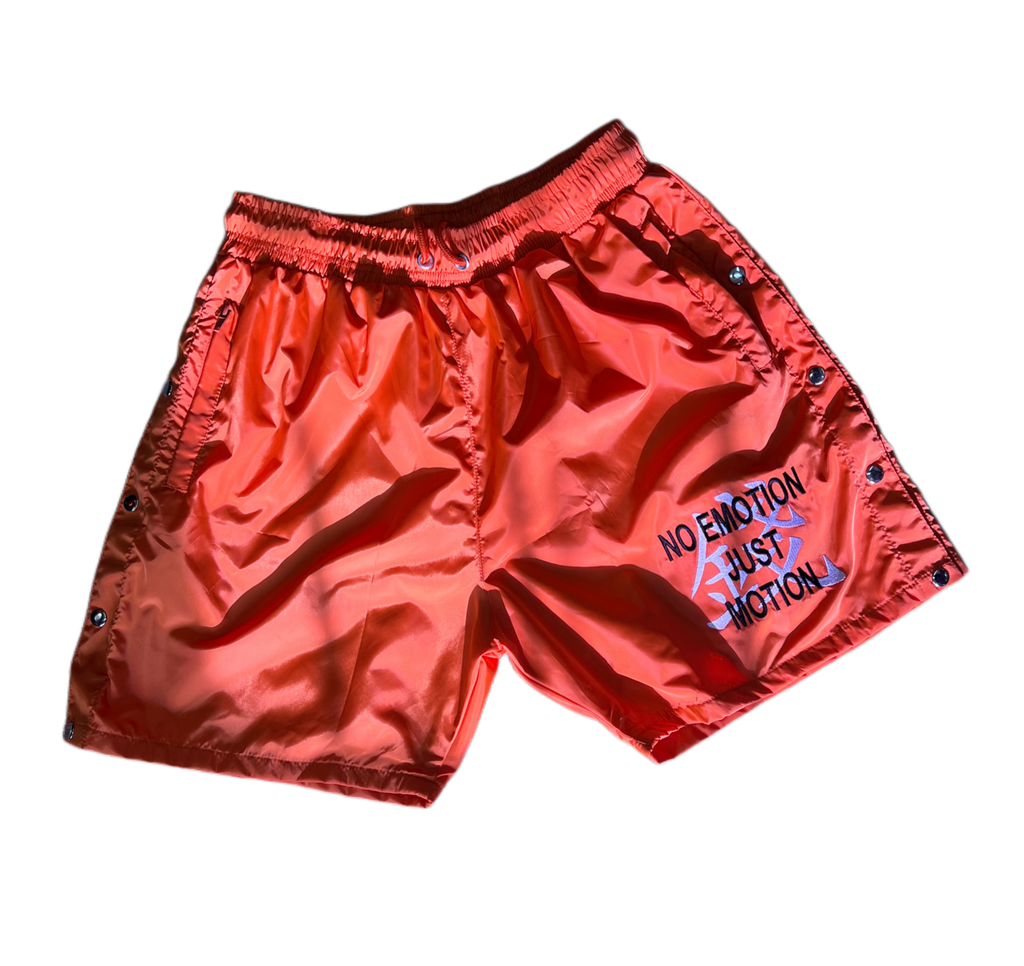 ORANGE "WET" SHORTS
