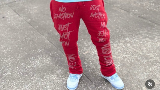 Rhinestone stack pants