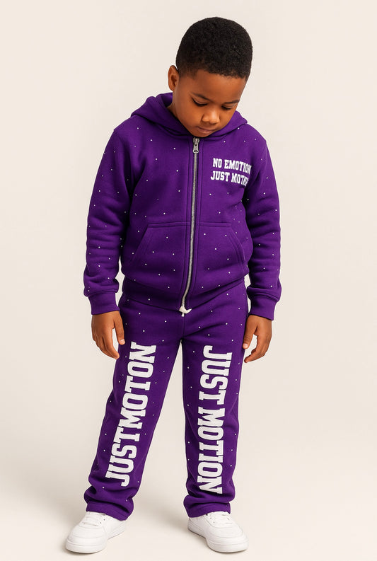 Kid’s Rhinestone warm up set